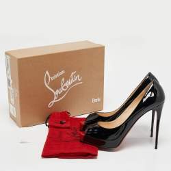 Christian Louboutin Black Patent Very Prive Pumps Size 40