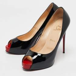 Christian Louboutin Black Patent Very Prive Pumps Size 40