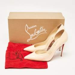 Pre Owned Christian Louboutin Pink Patent Leather Iriza Pumps Size 39