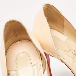 Pre Owned Christian Louboutin Pink Patent Leather Iriza Pumps Size 39