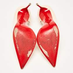 Pre Owned Christian Louboutin Pink Patent Leather Iriza Pumps Size 39