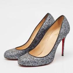 Christian Louboutin Metallic Glitter Simple Pumps Size 40