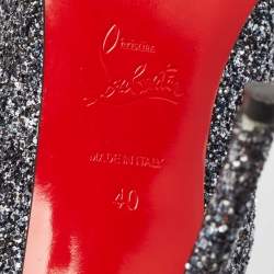 Christian Louboutin Metallic Glitter Simple Pumps Size 40