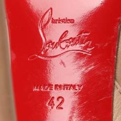 مملوكة مسبقًا Christian Louboutin Beige Leather and PVC Multimiss Pumps Size 42