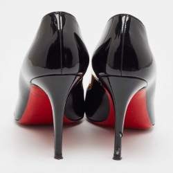Pre Owned Christian Louboutin Black Patent Pigalle Pumps Size 39