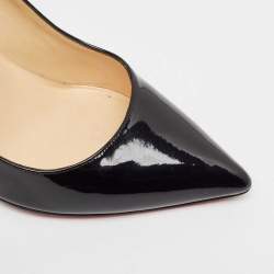 Pre Owned Christian Louboutin Black Patent Pigalle Pumps Size 39