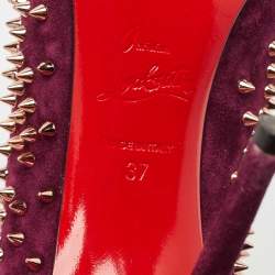 Christian Louboutin Purple Suede Escarpic Pumps Size 37