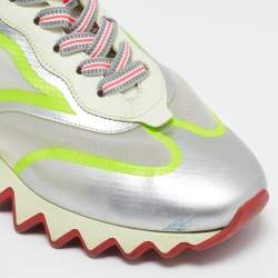 Christian Louboutin Multicolor Leather and Mesh Loubishark Low Top Sneakers Size 40