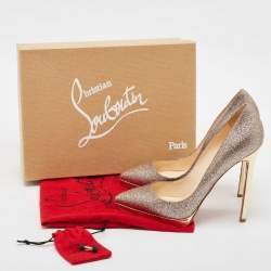 Christian Louboutin Multicolor Glitter Pigalle Plato Pumps Size 37.5