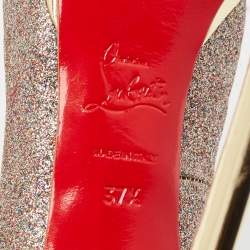 Christian Louboutin Multicolor Glitter Pigalle Plato Pumps Size 37.5