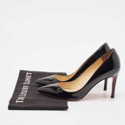 مملوكة مسبقًا Christian Louboutin Black Patent Leather Pigalle Pumps Size 35.5
