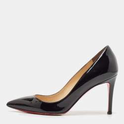 مملوكة مسبقًا Christian Louboutin Black Patent Leather Pigalle Pumps Size 35.5