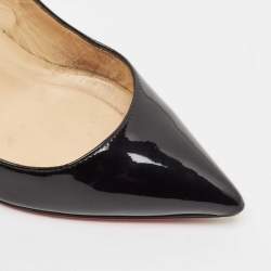 مملوكة مسبقًا Christian Louboutin Black Patent Leather Pigalle Pumps Size 35.5