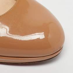 Christian Louboutin Beige Patent Leather New Simple Pumps Size 41