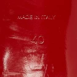 Pre Owned Christian Louboutin Transparent PVC Spikaqueen Ankle Wrap Pumps Size 40