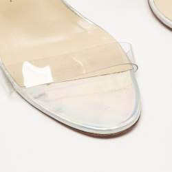 Christian Louboutin Transparent PVC Just Nothing Slide Sandals Size 39