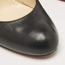 Christian Louboutin Black Leather Simple Pumps Size 37