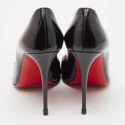 Christian Louboutin Black Patent Leather New Simple Pumps Size 38.5