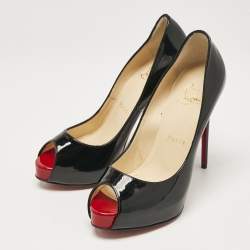 Christian Louboutin Black Patent Very Prive Pumps Size 35