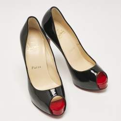 Christian Louboutin Black Patent Very Prive Pumps Size 35