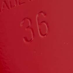 Pre Owned صندل كريستيان لوبوتان غولدي جولي جلد ميتاليك أزرق لامع مقاس 40