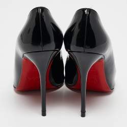Christian Louboutin Black Patent Leather New Simple Pumps Size 36.5
