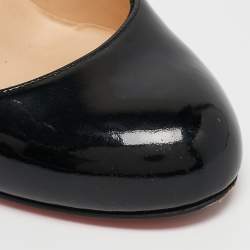 Christian Louboutin Black Patent Leather New Simple Pumps Size 36.5