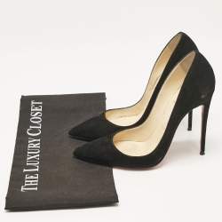 Christian Louboutin Black Suede So Kate Pumps Size 35.5