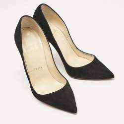 Christian Louboutin Black Suede So Kate Pumps Size 35.5