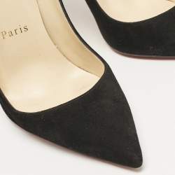 Christian Louboutin Black Suede So Kate Pumps Size 35.5
