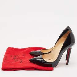 Christian Louboutin Black Patent Leather So Kate Pumps Size 35