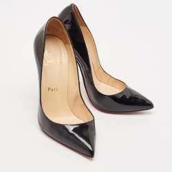 Christian Louboutin Black Patent Leather So Kate Pumps Size 35