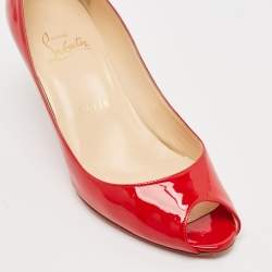Christian Louboutin Red Patent Leather You You Pumps Size 37