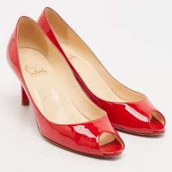 Christian Louboutin Red Patent Leather You You Pumps Size 37