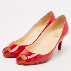Christian Louboutin Red Patent Leather You You Pumps Size 37
