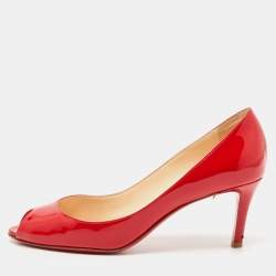 Christian Louboutin Red Patent Leather You You Pumps Size 37