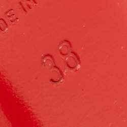 Pre Owned Christian Louboutin Black Suede And Leather Defil Pumps Size 38