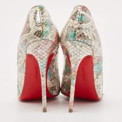Christian Louboutin Multicolor Python So Kate Pumps Size 35.5