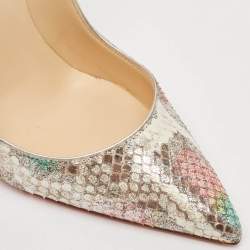 Christian Louboutin Multicolor Python So Kate Pumps Size 35.5