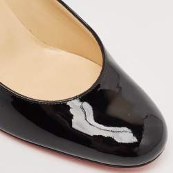 Pre Owned Christian Louboutin Black  Patent Leather Miss Tack Pumps Size 39