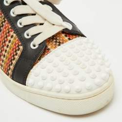 Christian Louboutin Multicolor Leather Louis Orlato Low Top Sneakers Size 39.5