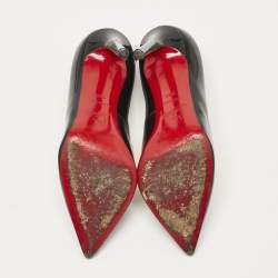 Christian Louboutin Black Patent Leather Pigalle Pumps Size 36.5
