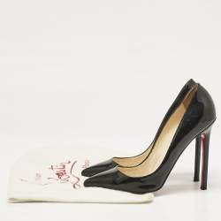Christian Louboutin Black Patent Leather Pigalle Pumps Size 36.5