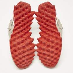 Christian Louboutin Tri-Color Leather and Net Sharkina Sneakers Size 36