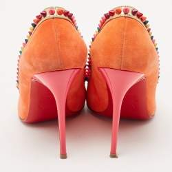 Christian Louboutin Multicolor Patent Leather and Suede Malabar Hill Pumps Size 38