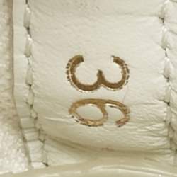 Christian Louboutin White Suede and Fabric Arpoador Donna Sneakers Size 36