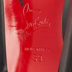 Christian Louboutin Black Leather Me In The 90s Ankle Length Boots Size 39