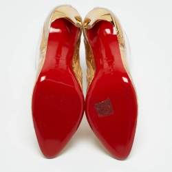 Christian Louboutin Transparent PVC Booty Ankle Length Boots Size 39