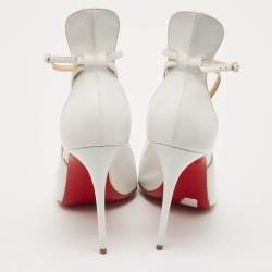 Christian Louboutin White Leather Mascara Pumps Size 39