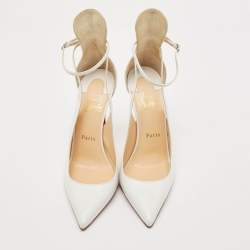 Christian Louboutin White Leather Mascara Pumps Size 39